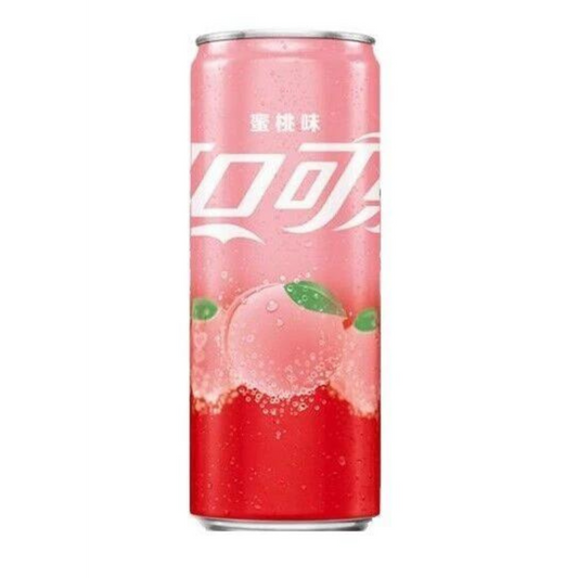 Coca Cola Peach Asia 330ml avec caution